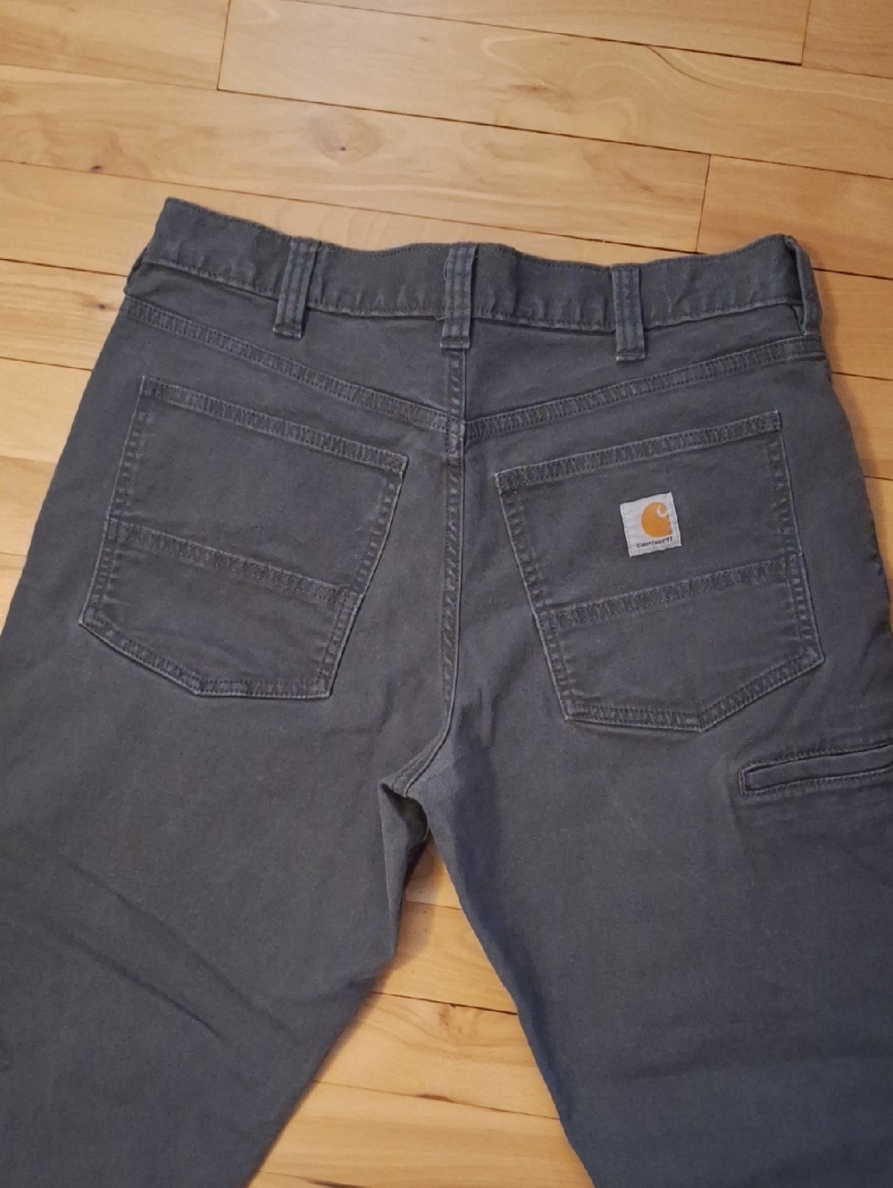 Carhartt Men's Dark Gray Work Pants - Picture 4 of 4